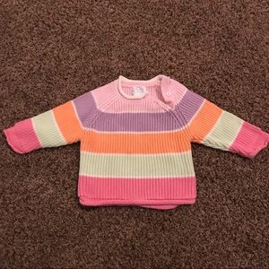 Striped knitted sweater